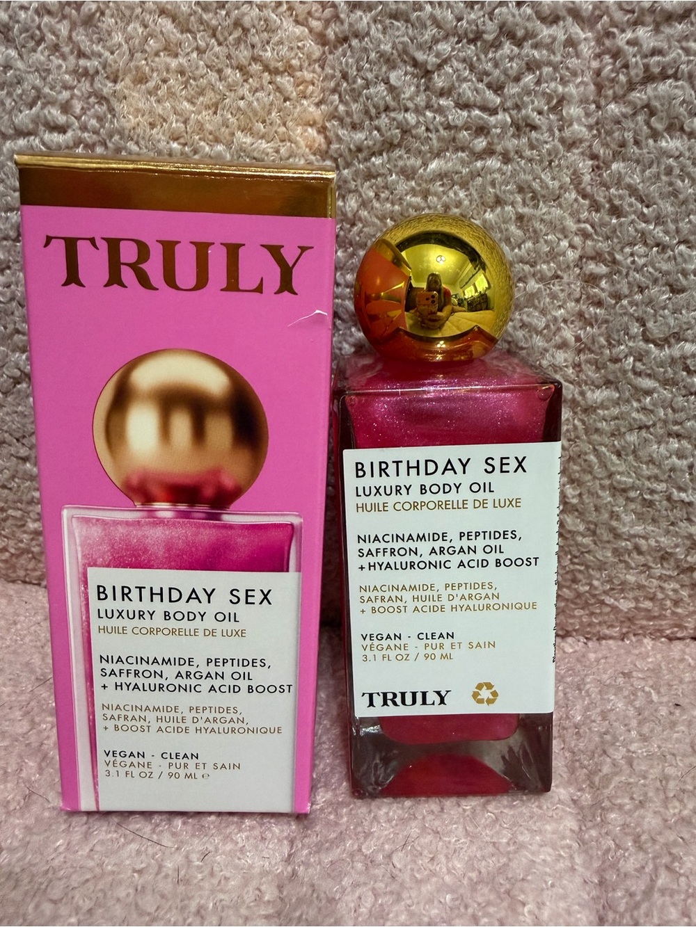TRULY Birthday Sex Luxury Body Oil - Pink & Gold